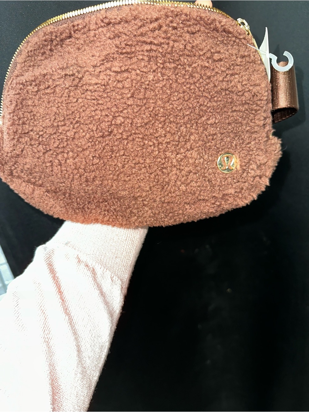 lululemon athletica Brown Sherpa Crossbody Pouch
